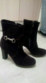 Сапоги из натуральной замши