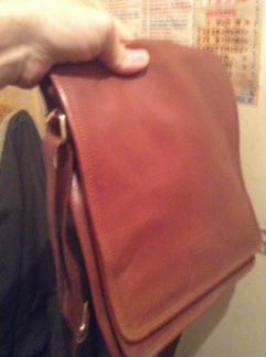 Сумка планшет кожаная коричннвая обмен