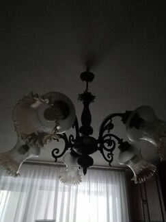 Люстра бронзовая