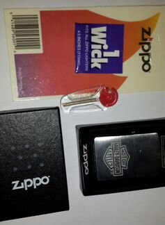 Зажигалка zippo+кремний+фитиль