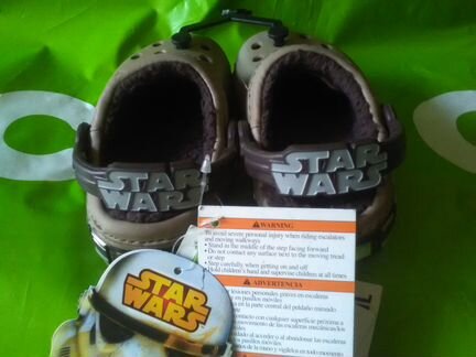 Новые теплые сабо Сrocs, на меху, оригинал, Стар В