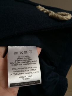 Пальто шерстяное lyle scott
