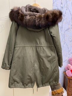 Итальянская парка Madannu с мехом енота