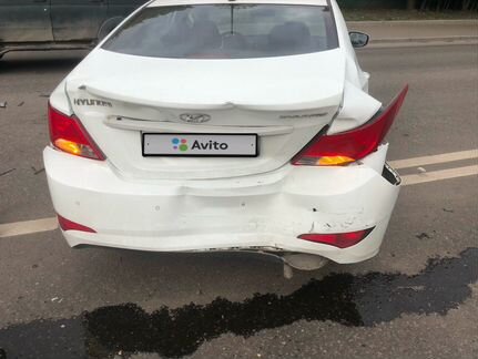 Hyundai Solaris 1.6 AT, 2015, битый, 70 000 км