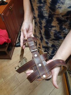 Шлейка кожаная