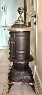Антикварная печь, чугун, США, 1880гг