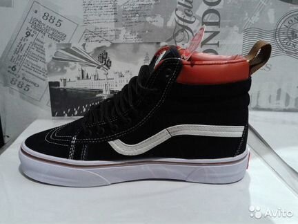 Зимние Вансы чёрные