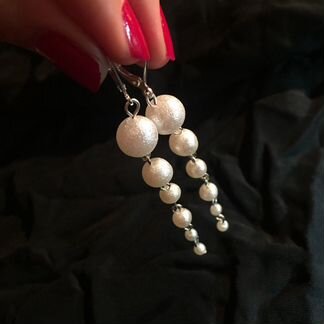 Длинные серьги дорожки