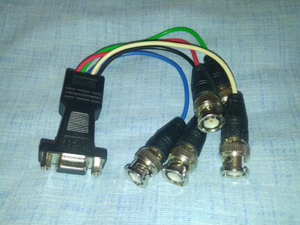 Продам кабель VGA (мама, 15 pin) - 5 BNC(m) 0,25 м