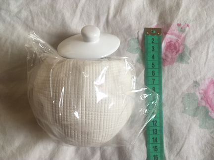 Банка белая декоративная