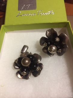 Серебряное кольцо и подвеска