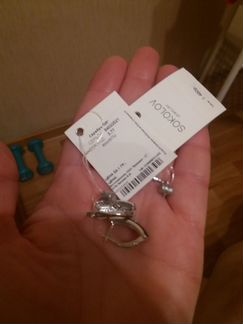 Кольцо и серги sokolov jewelry