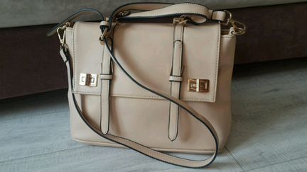 Пудрово-персиковая сумка-портфель Zarina А-4