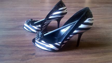 Туфли кожаные Rafaello под зебру