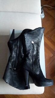 Сапоги зимние кожаные Alba, р.38