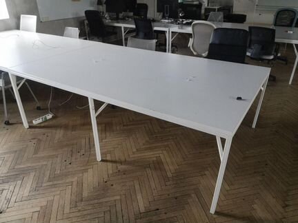 Стол рабочий белый