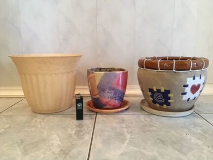Горшки для цветов Б/У