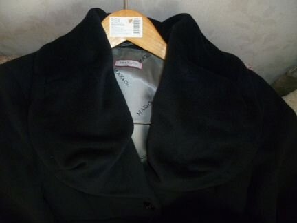 Пальто Maxco Италия р.44-46 шерсть+ангора, синее