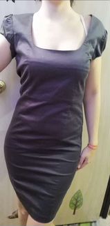 Платье кофейного цвета