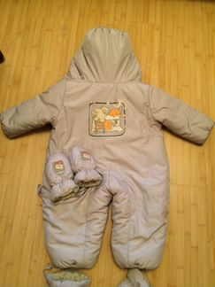 Зимний Комбинезон-конверт эттидетти от 0 до 1,5г
