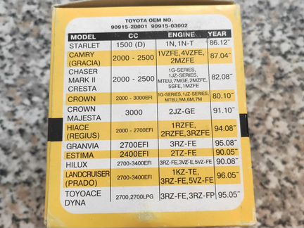 Масляный фильтр Toyota новый