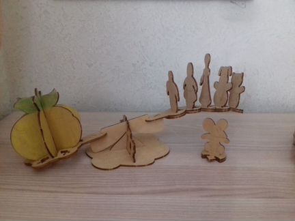 Комплект деревянных игрушек