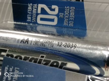 Батарейка литиевая AA Energizer Ultimate Lithium