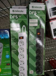 Сетевой фильтр 1.8м с 6 розетками Defender DFS-151
