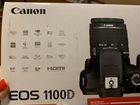 Зеркальный фотоаппарат Canon eos 1100D