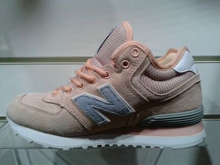 Кроссовки NB 574 зимние: нат. замша + нат. мех