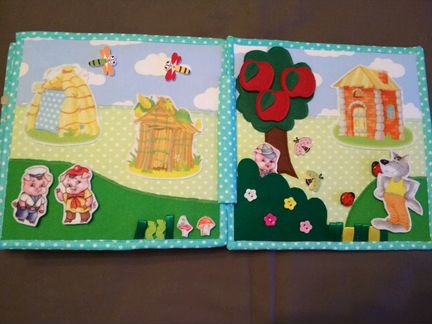 Книжка из фетра со сказками