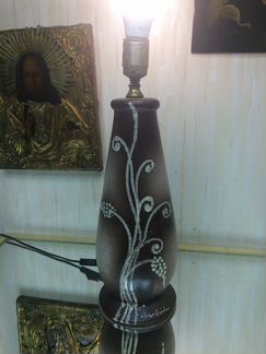 Италия старая ручной работы настольная лампа винта