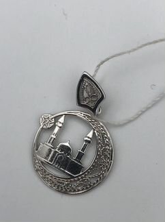 Новая серебряная подвеска «мусульманка»