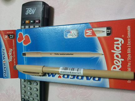 Шариковая ручка Paper Mate черная (пиши-стирай)