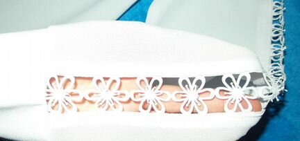 Блузка белая на пуговицах, 122-128 см