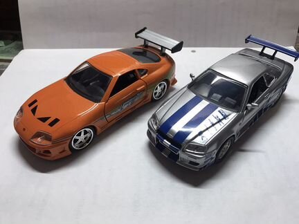 Машинки из Форсаж Toyota Supra и Nissan Skyline