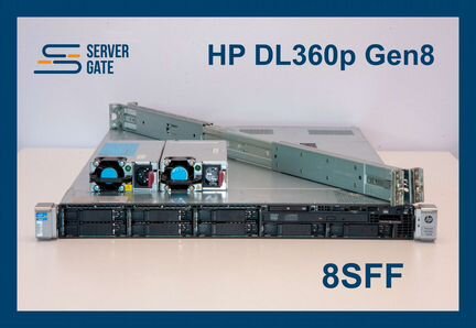 Сервер HP DL360p G8 2x E5-2637v2 64 GB