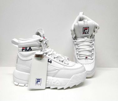 Кроссовки зимние кожаные fila