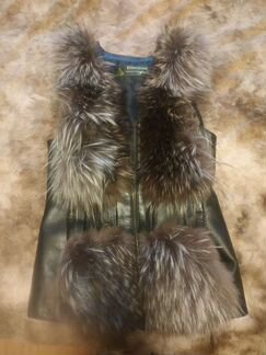 Жилет из чернобурки