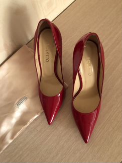 Туфли poletto новые красные лаковые