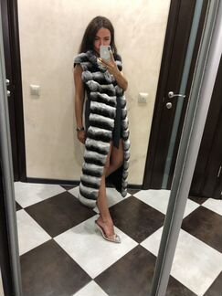 Жилет Шиншилла на кашемире