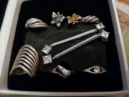 Комплект Murano, шармы Pandora, серебро